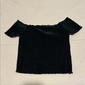 Forever 21 Dark Green Textured Top